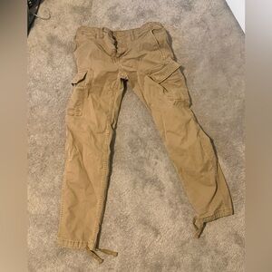 American Eagle Outfitters Men's Khaki Cargo Pants